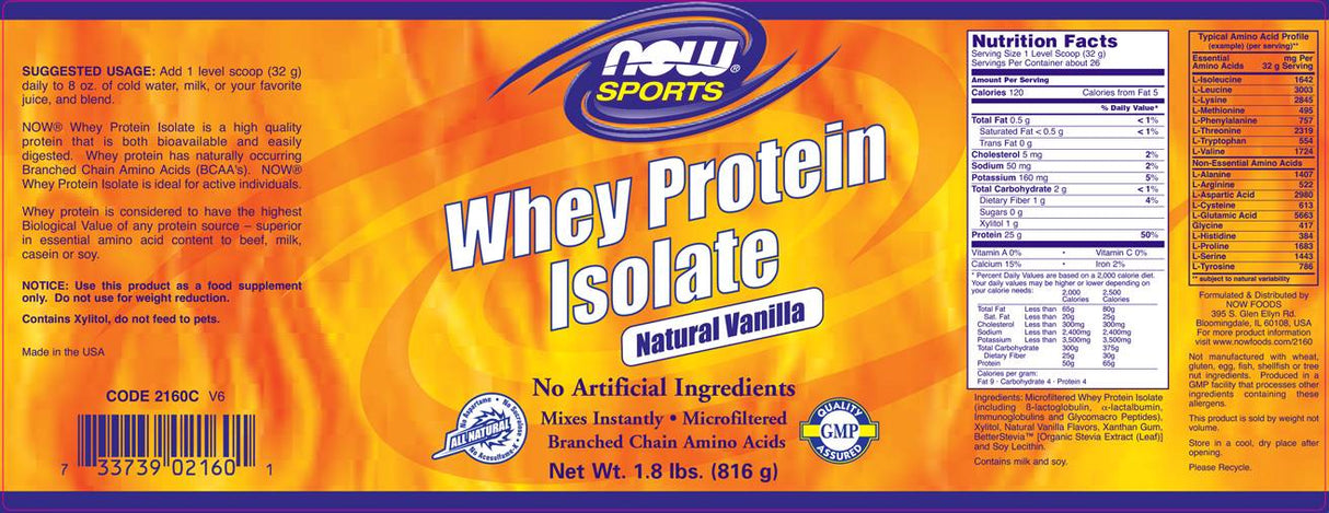 Izolat proteina sirutke - 816 grama