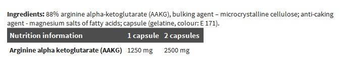 AAKG Extreme 1250 mega kape - 120 kapsula