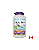 Omega 3-6-9 Esencijalne masne kiseline-Hormonska ravnoteža, funkcija srca i mozga, 1200 mg x 150 softgel kapsule