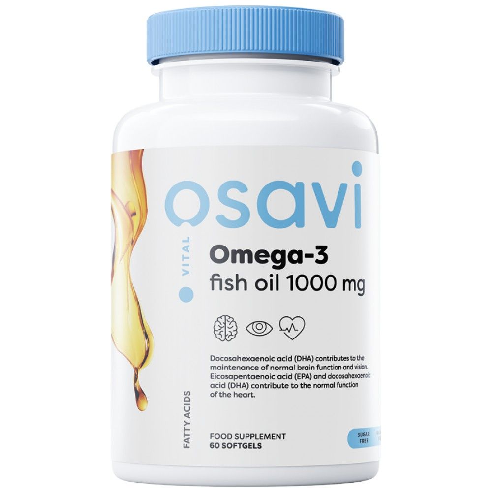Omega 3 riblje ulje 1000 mg / limun okus - 60 gel kapsula