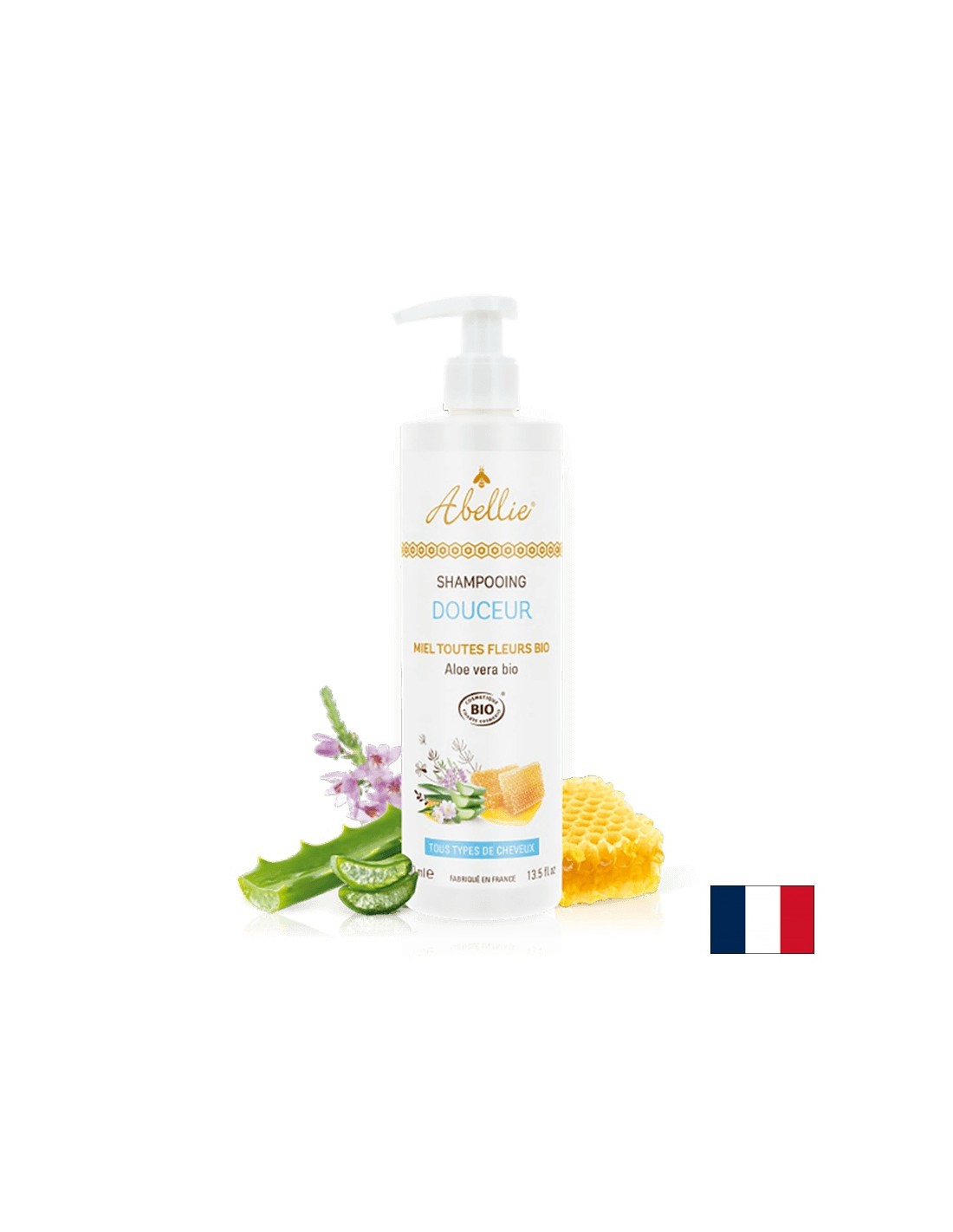 Omekšavanje šampona za kosu organskim medom i aloe verom, 400 ml