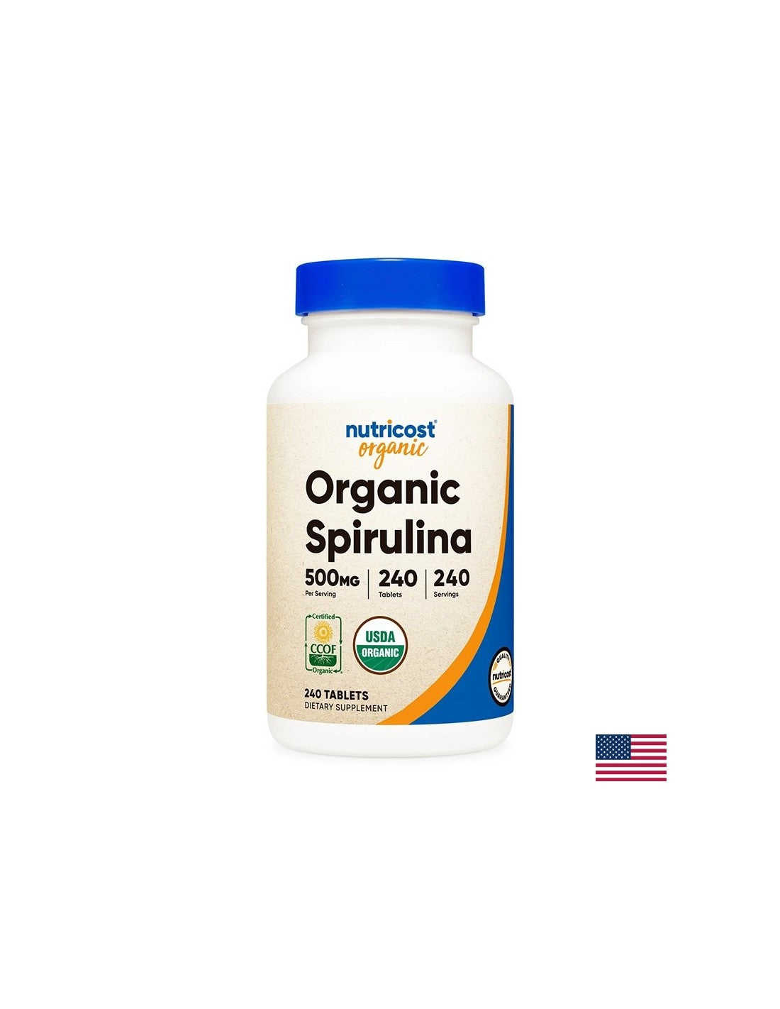 Detoksikacija i imunitet - organska spirulina, 240 <tc>Nutricost</tc> tablete