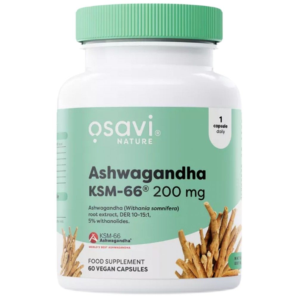 Ashwagandha KSM -66® 200 mg - 60 kapsula
