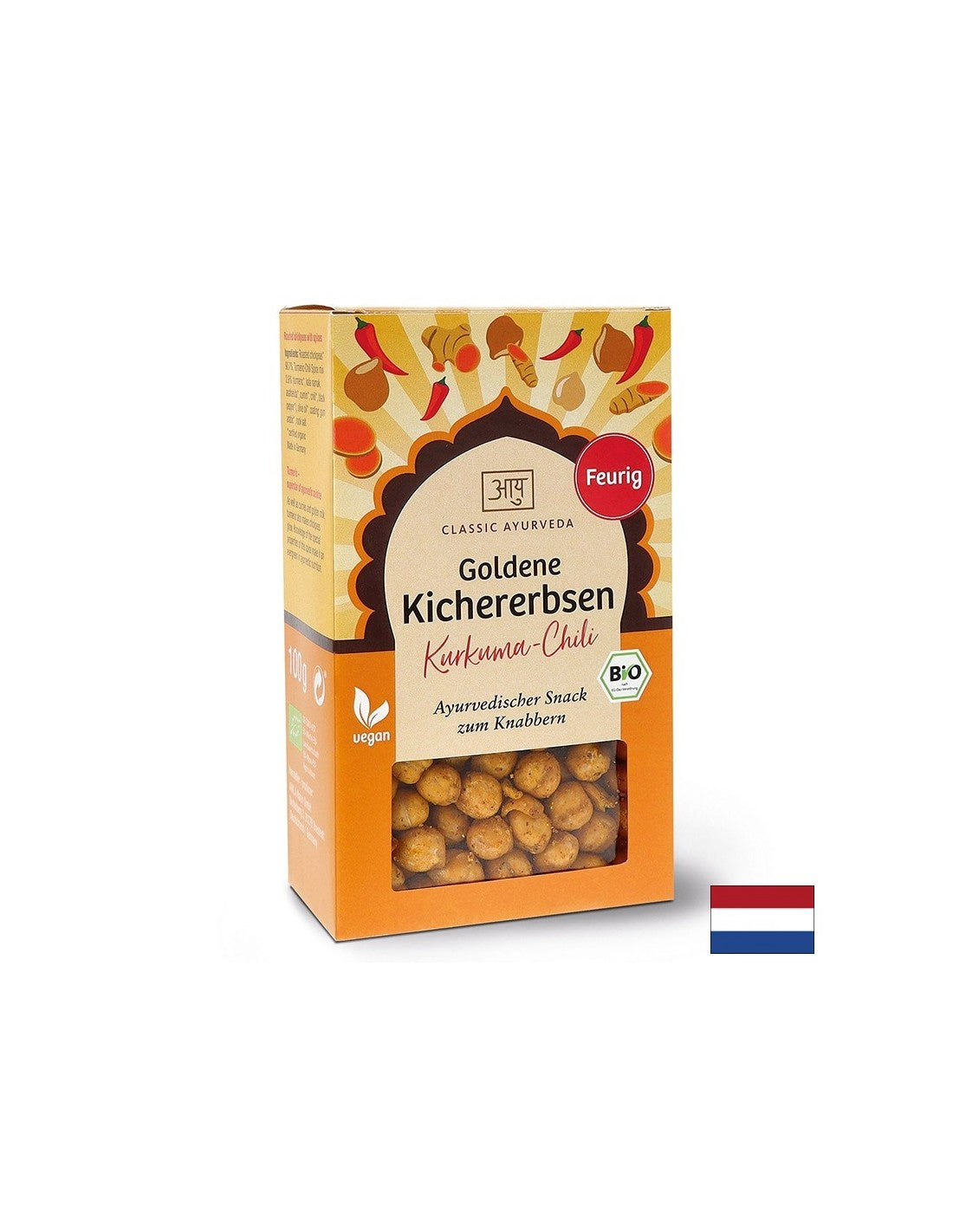 Pečena slanutak (s kurkumom - čili), organski, 100 g