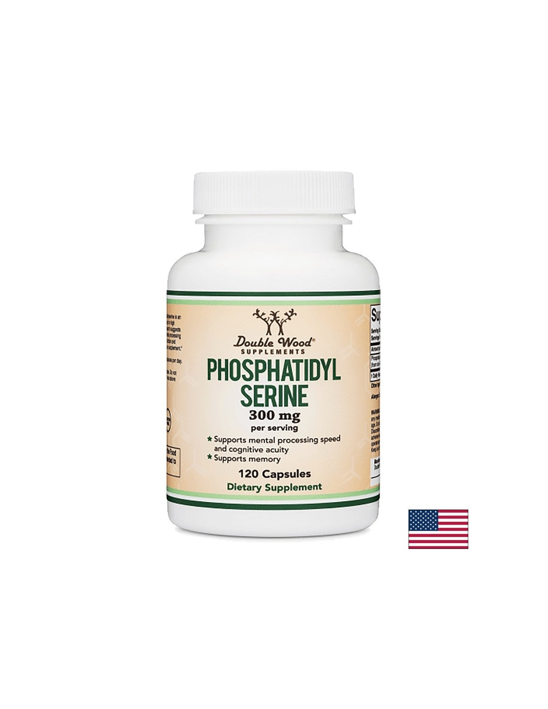 Fosfatidil serin, 300 mg, 120 kapsula <tc>Double Wood</tc>