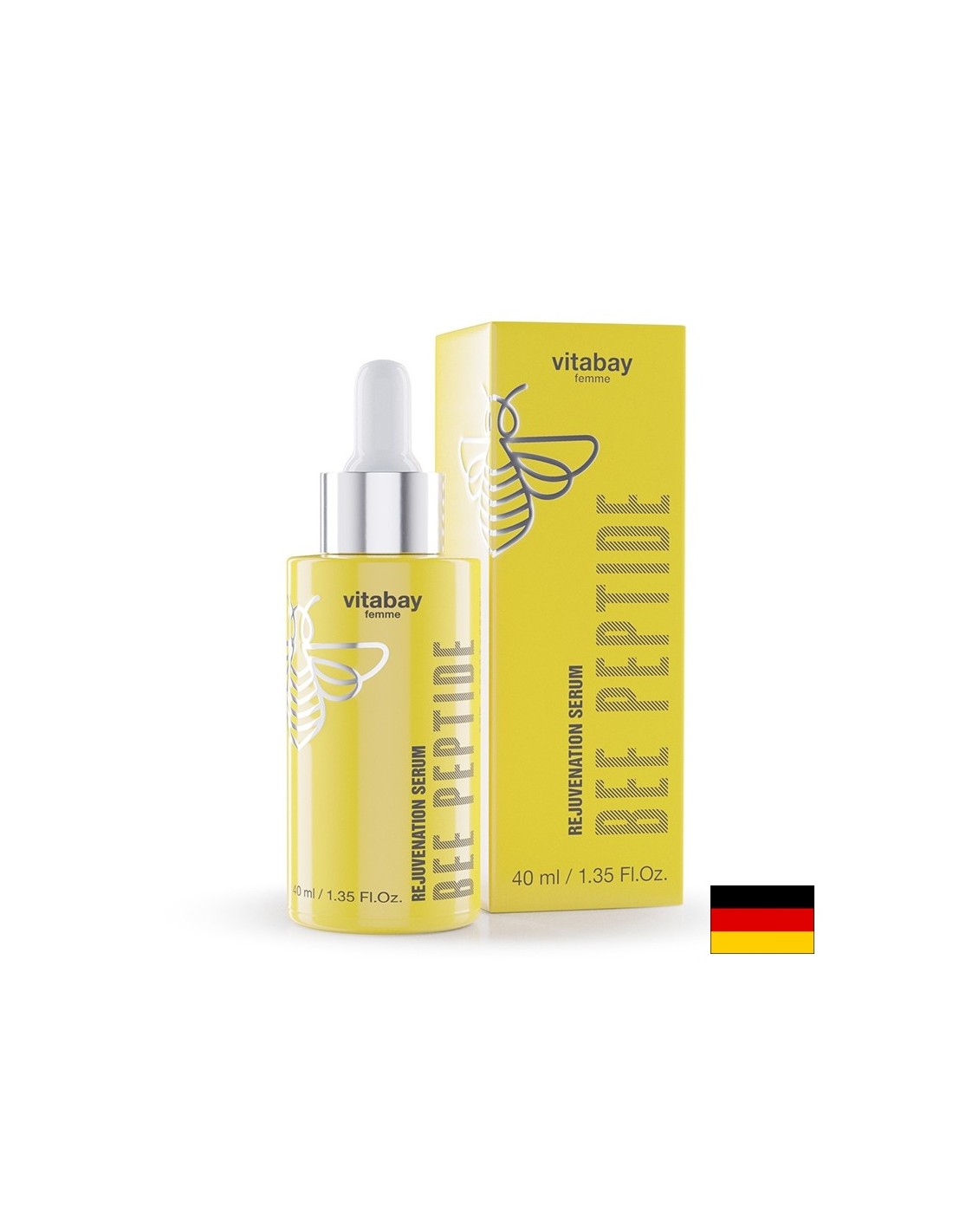 Pomlađujući serum za lice s pčelinjim peptidom, 40 ml