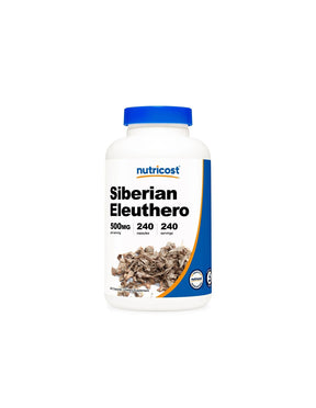 Increases energy and immunity - Siberian ginseng, 500 mg x 240 capsules - Nutra Best Europe