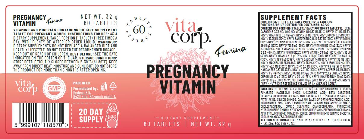 Trudnoća Vitamin Femina - 60 tableta