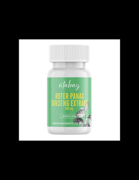 For stress and tension - Red ginseng, 100 capsules - Nutra Best Europe