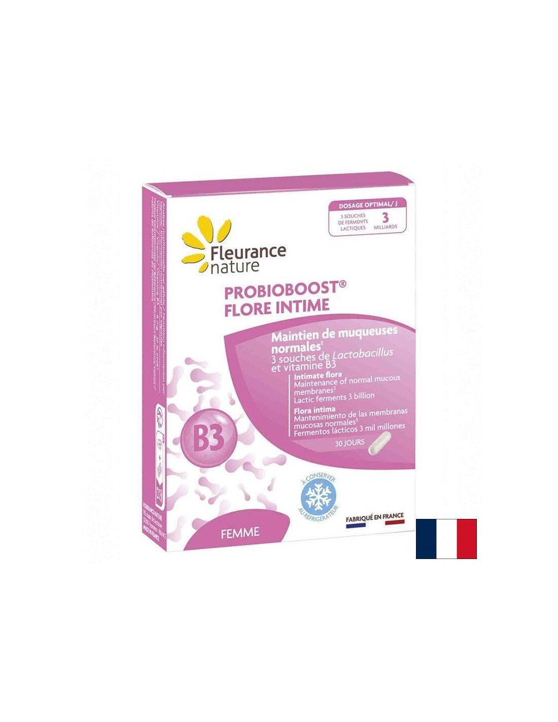 Probiotik za dobro intimnu floru probioboost, 30 kapsula fleerance priroda