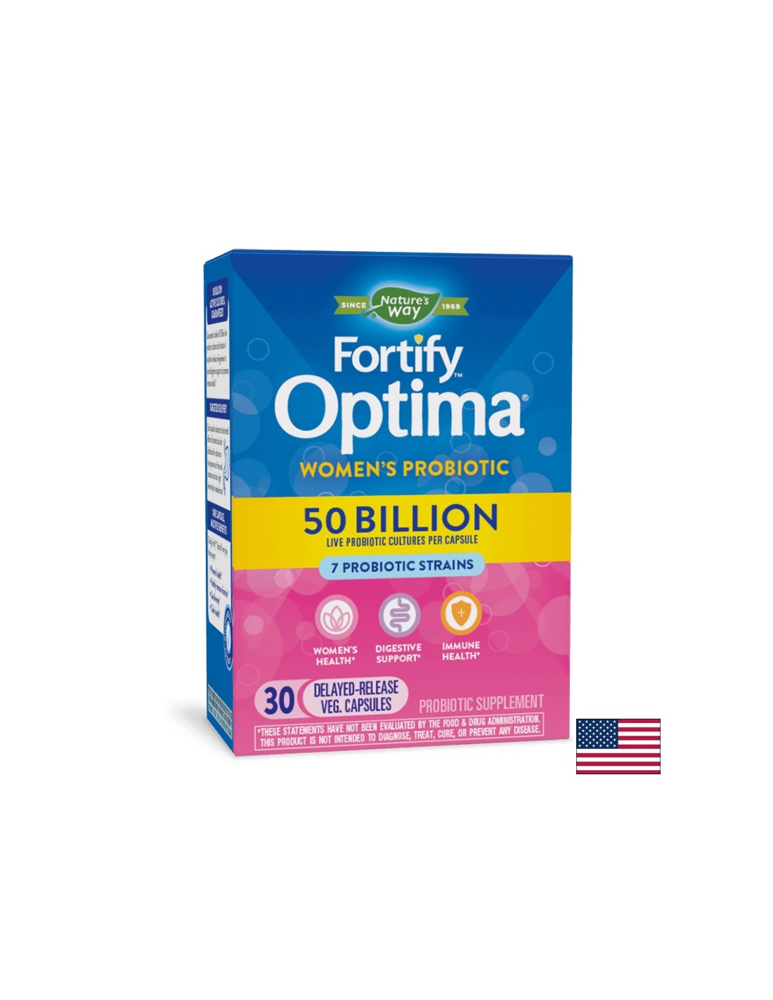 Utvrdite optima ženski probiotik, 50 milijardi aktivnih probiotika, 30 kapsula
