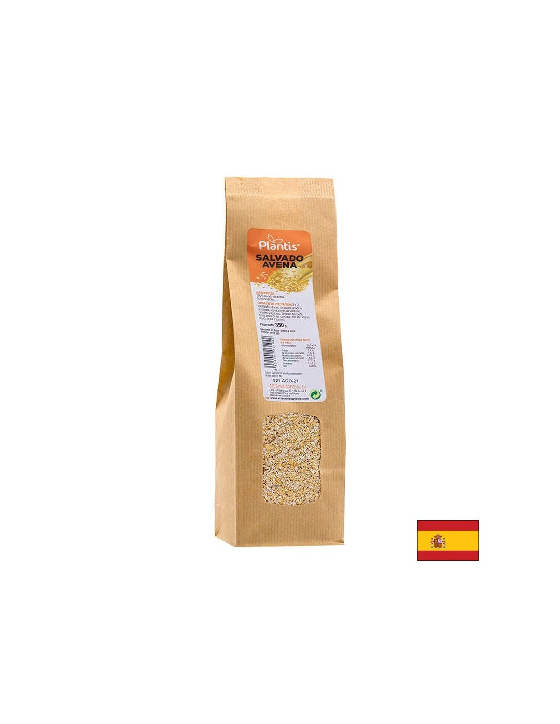 OAT BRAN - Salvado Avena Plantis® - Kontrola kolesterola i dobra probava, 350 g