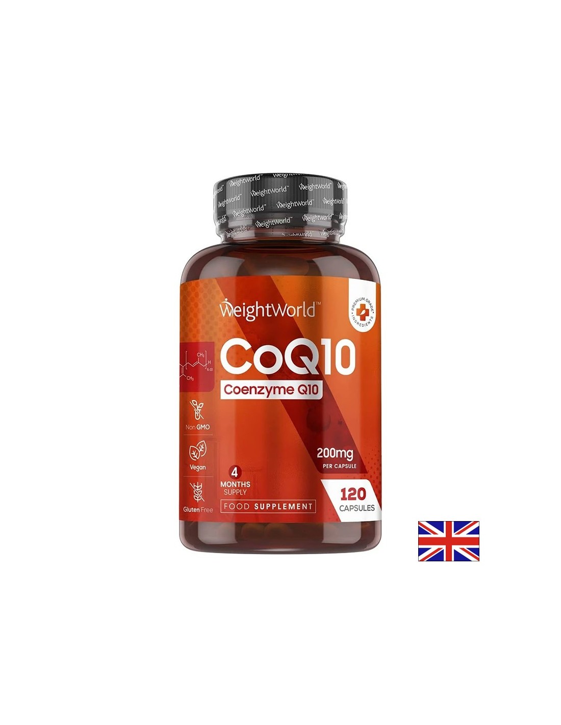Kardiovaskularno zdravlje - Koenzim Q10 200 mg, 120 kapsula - CoQ10