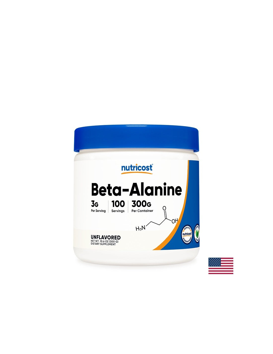Snaga i izdržljivost - Beta-Alanin, 300 g <tc>Nutricost</tc> puder