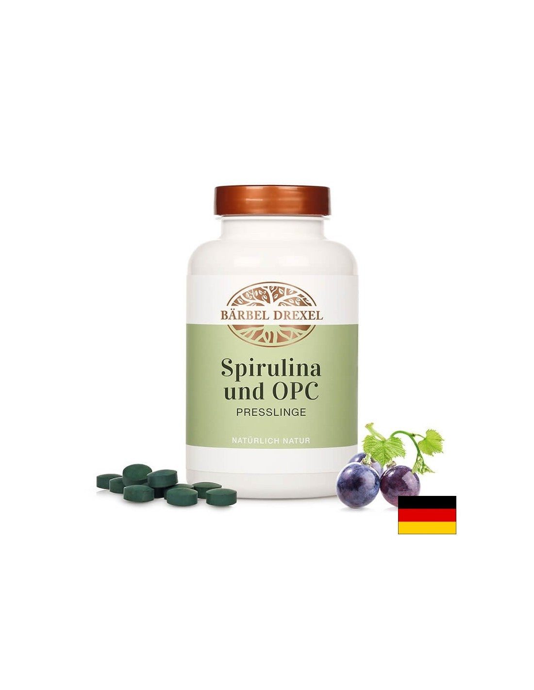 Spirulina i oligomerni proantocijanidini - antioksidans, pojačivač imuniteta i energija, 360 tableta <tc>Bärbel Drexel</tc>