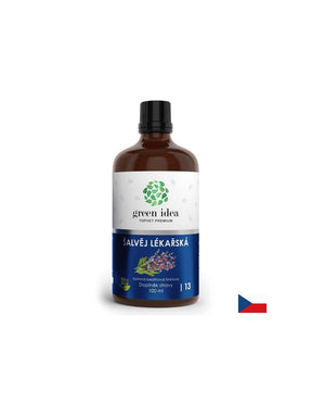 Against unwanted sweating and menopause - Salvia (sage), tincture (alcohol-free), 100 ml - Nutra Best Europe