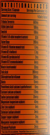 Testo Boost | s Tribulusom, vitaminima i mineralima - 90 kapsula