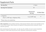 L -arginin 1000 mg / dvostruka čvrstoća - 180 tableta