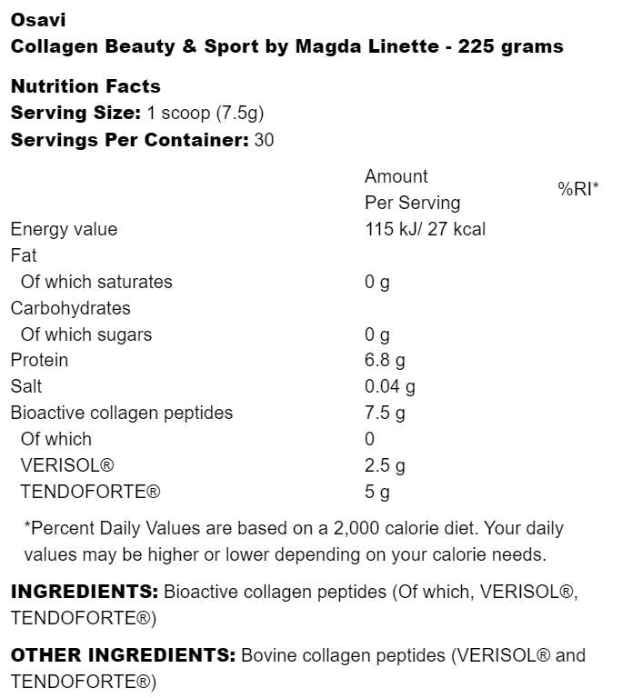 Collagen Beauty & Sport by Magda Linette - 225 grama