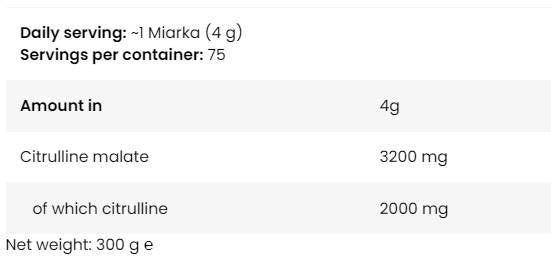 Levrolegendarni citrulin | Citrulline Malate u prahu - 300 grama