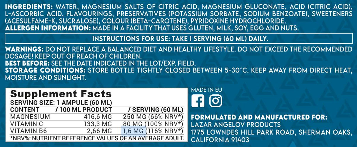 Magna Shot | s vitaminom C & B6 - 60 ml