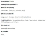 Vitamin B12 1000 mcg - 90 tableta