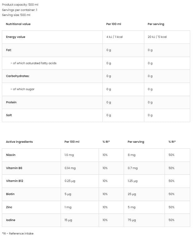 Ostro® vitamin voda 500 ml