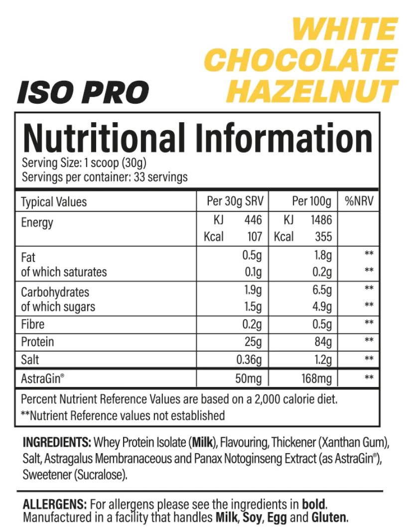 ISO Pro | 100% izolat proteina sirutke - 1000 grama