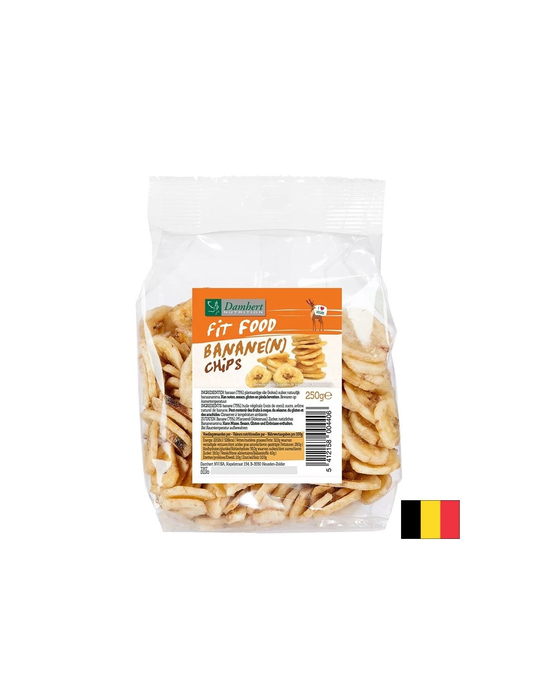 Osušeni čips od banane, 250 g