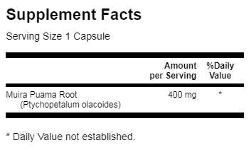 Muira puama korijen 400 mg 90 kapsula