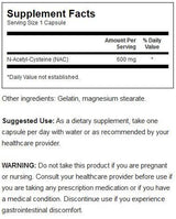 Nac N-acetil cistein 600 mg 100 kapsula