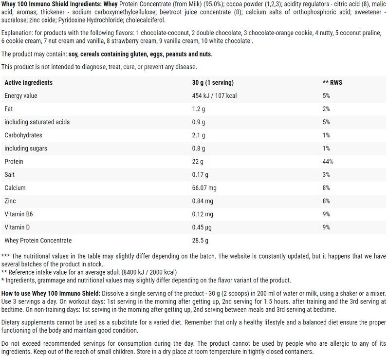 Whey 100 | Visokokvalitetni koncentrat proteina surutke s imuno štitom - 700 grama