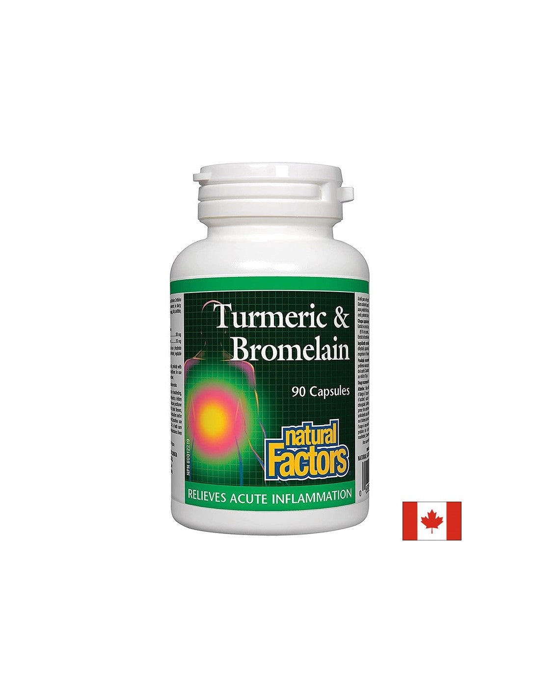 Kurkuma i bromelain - Kurkuma i bromelain, 90 kapsula <tc>Natural Factors</tc>