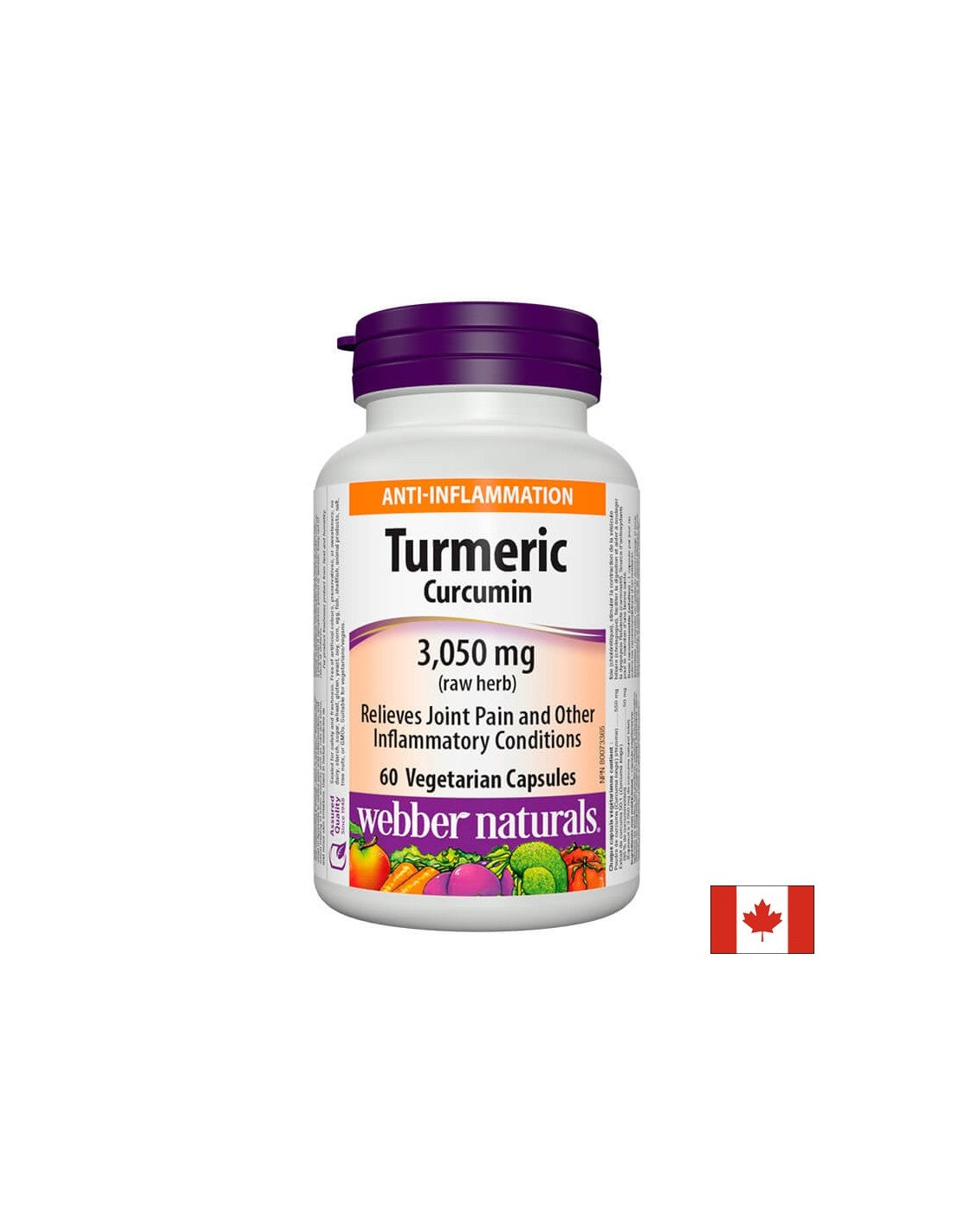 Kurkuma Curcumin 600 mg x 60 kapsula <tc>Webber Naturals</tc>