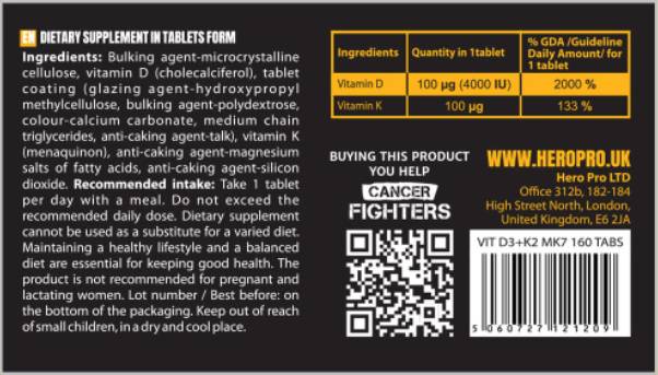 Vitamin D3 8000 IU 240 tableta