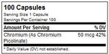 Krom picolinate 50 mcg - 100 kapsula