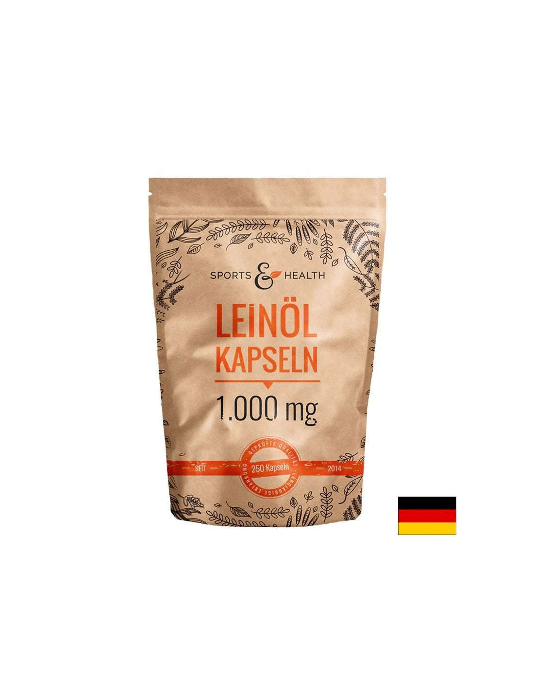 Za podršku imunitetu, srčanom i mozgu - laneno ulje, 1000 mg x 250 kapsula