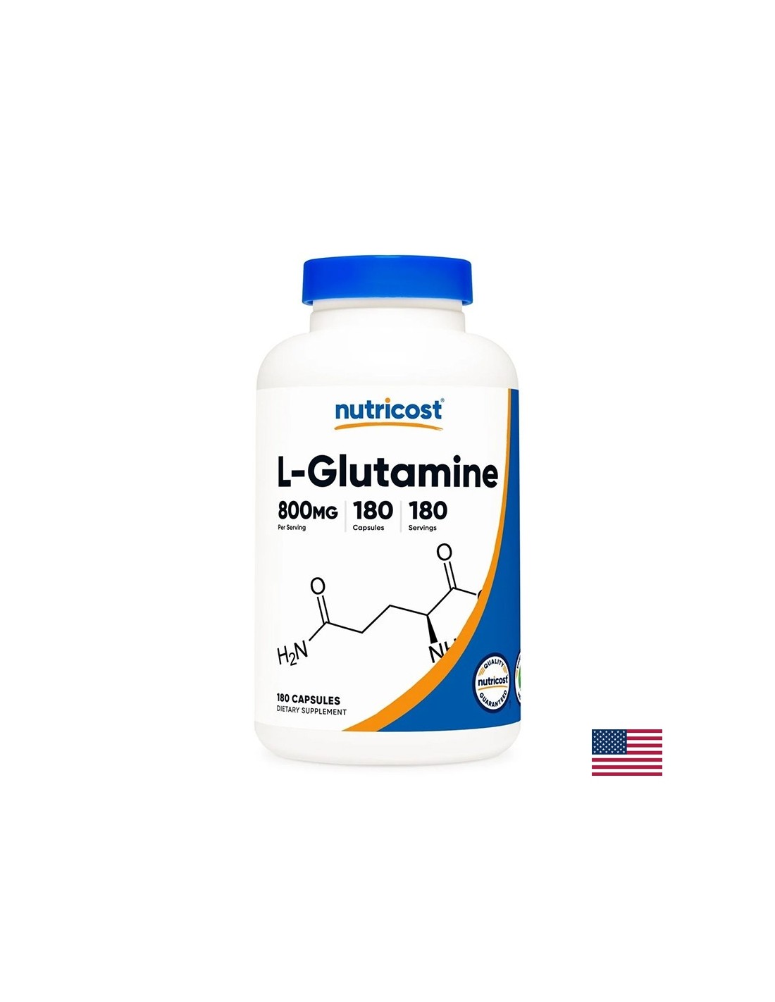 U prilog mišićima i crijevnim funkcijama - L -glutamin, 800 mg x 180 kapsula