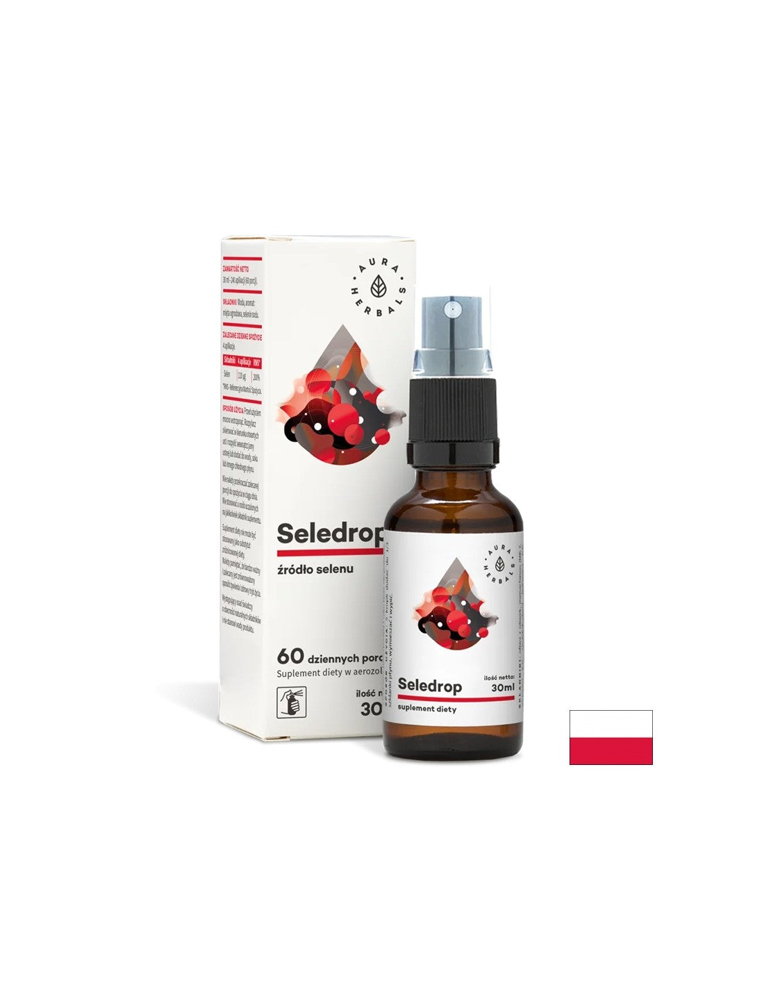 Potpora štitnjači - Selen (natrijev selenit), 30 ml <tc>Aura Herbals</tc> Sprej za usta