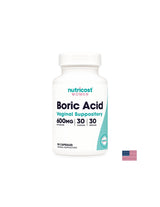 Infekcije rodnice - Borna kiselina, 600 mg x 30 vaginalnih kapsula <tc>Nutricost</tc>