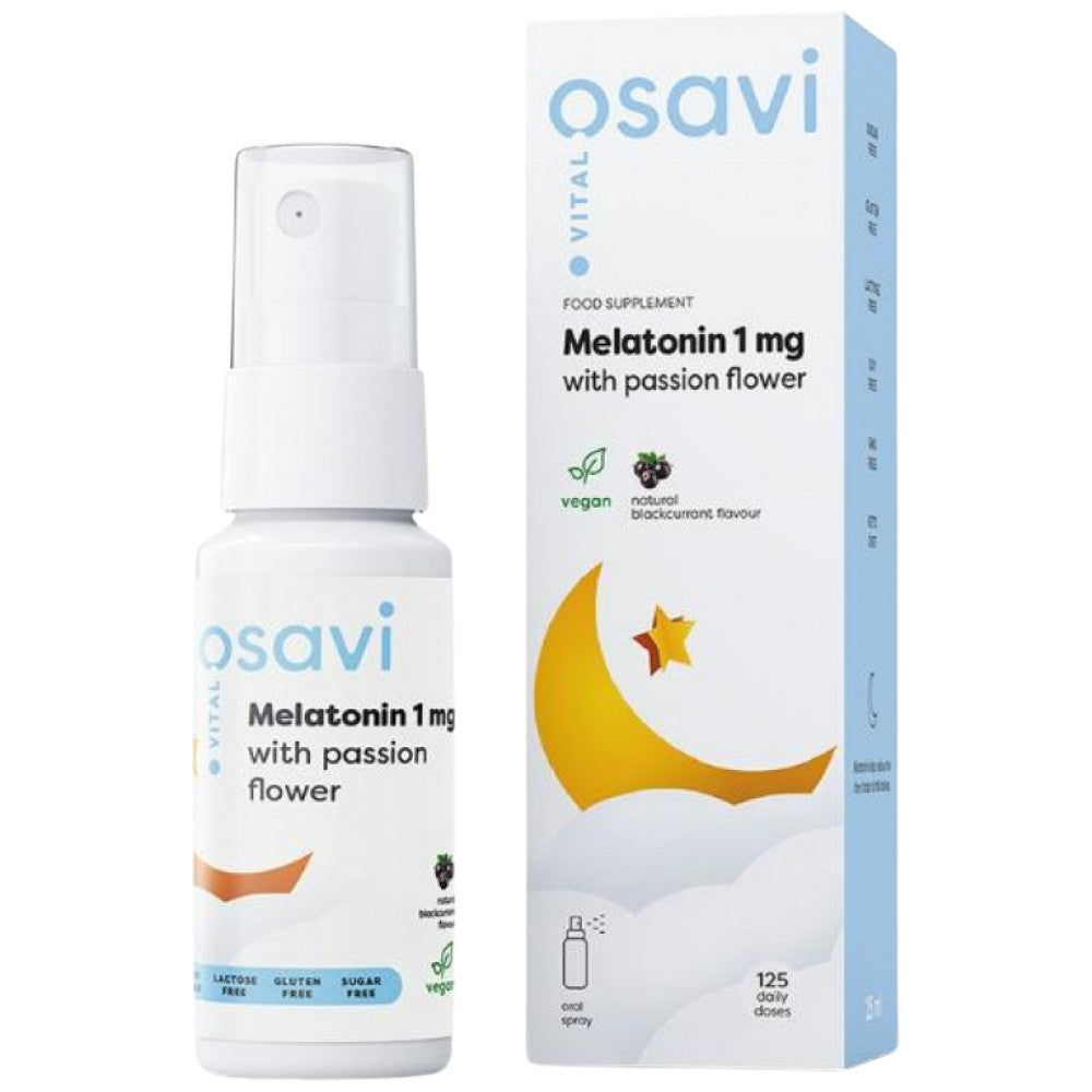 Melatonin 1 mg oralni sprej | s pasiflorom - 25 ml