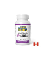 Vitamin E (tocopherol mix) - antioksidans, 268 mg/ 400 IU <tc>Natural Factors</tc>