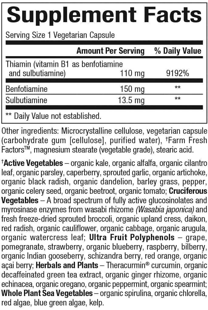 Benfotiamin 150 mg | Biocoenzymied ™ - 30 kapsula