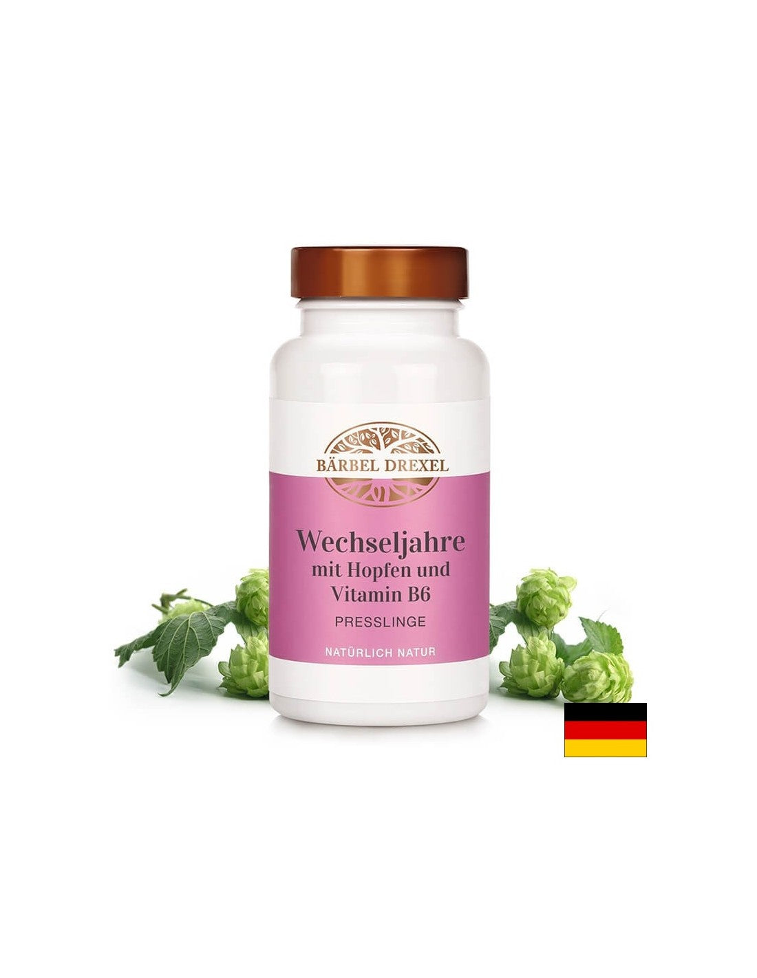 Prirodna formula za menopauzu - s hmeljom, vitaminom B6 i drugim prirodnim sastojcima, 240 tableta <tc>Bärbel Drexel</tc>