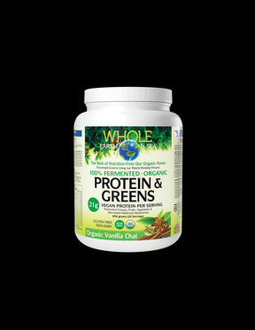 Organic Fermented Foods and Medicinal Mushrooms - Whole earth and sea® - Source of protein and antioxidants, 656 g, powder - Nutra Best Europe
