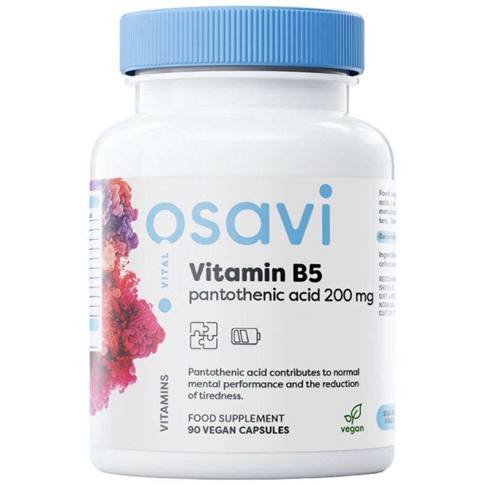 Vitamin B5 | Pantotenska kiselina 200 mg - 90 kapsula