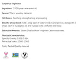 Cedarwood Oil | 100% čista Juniperus virginiana - 30 ml