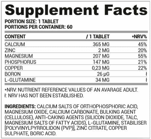 Ca/zn/mg | Formula cinka kalcija magnezija - 60 tableta